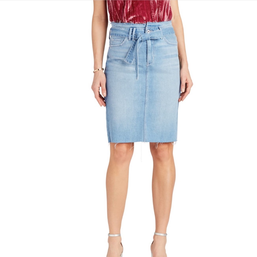 Sam Edelman Belted Denim Skirt
